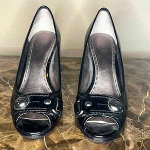 Coach Black Patent Leather 9